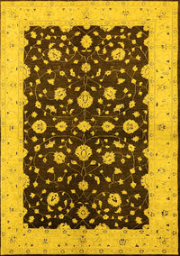 Oriental Yellow Traditional Rug, urb606yw