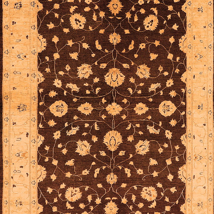 Oriental Orange Traditional Rug, urb606org