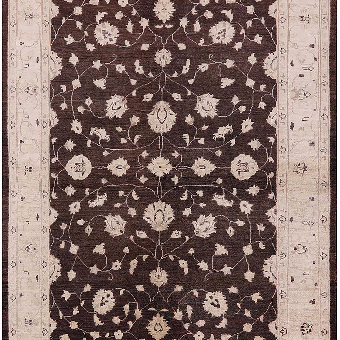 Mid-Century Modern Bakers Brown Oriental Rug, urb606