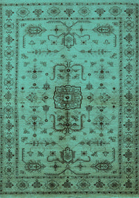 Oriental Turquoise Traditional Rug, urb607turq