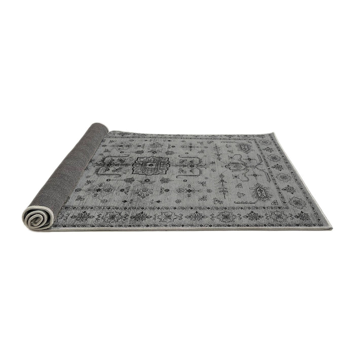 Sideview of Oriental Gray Traditional Rug, urb607gry