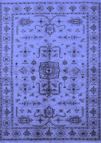Oriental Blue Traditional Rug, urb607blu