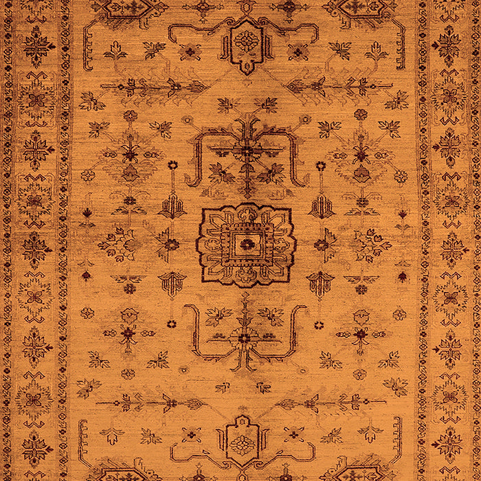Oriental Orange Traditional Rug, urb607org