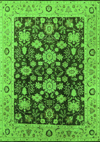 Oriental Green Traditional Rug, urb608grn