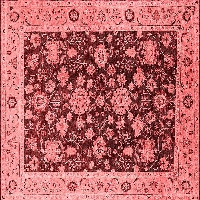 Machine Washable Oriental Red Traditional Rug, wshurb608red