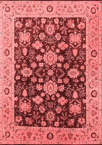 Oriental Red Traditional Rug, urb608red