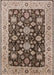 Machine Washable Industrial Modern Sepia Brown Rug, wshurb608