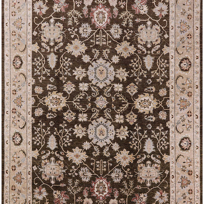 Machine Washable Industrial Modern Sepia Brown Rug, wshurb608