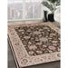 Machine Washable Industrial Modern Sepia Brown Rug in a Family Room, wshurb608