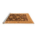 Sideview of Machine Washable Oriental Orange Traditional Area Rugs, wshurb608org