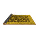 Sideview of Oriental Yellow Traditional Rug, urb608yw