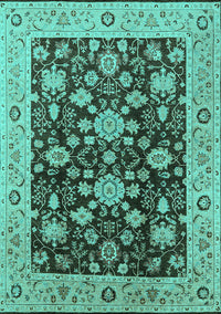 Oriental Turquoise Traditional Rug, urb608turq