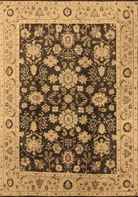 Oriental Brown Traditional Rug, urb608brn
