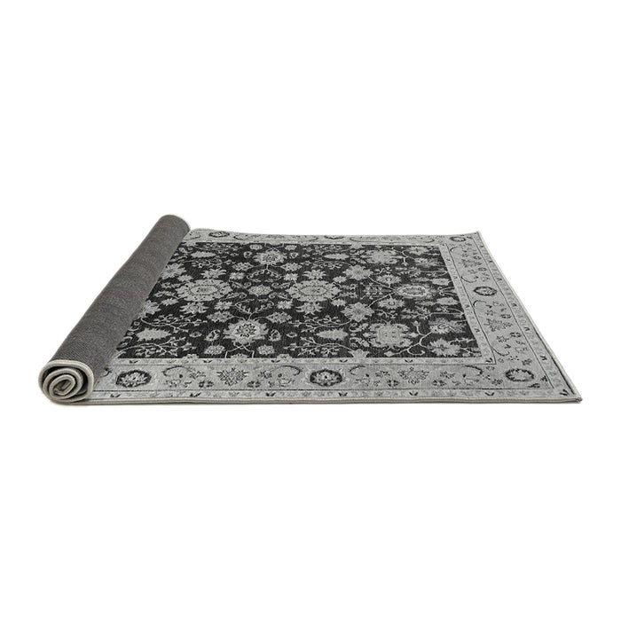 Sideview of Oriental Gray Traditional Rug, urb608gry