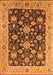 Machine Washable Oriental Orange Traditional Area Rugs, wshurb608org