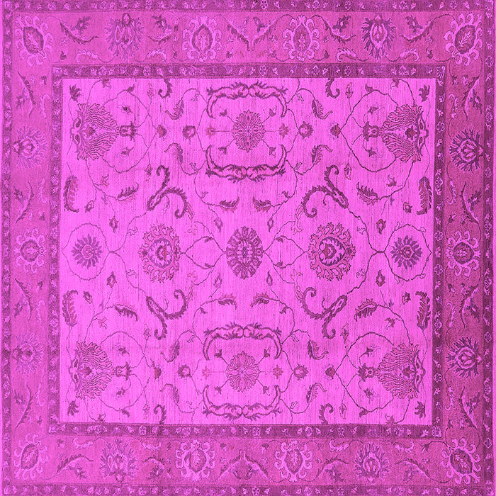Square Oriental Pink Traditional Rug, urb609pnk