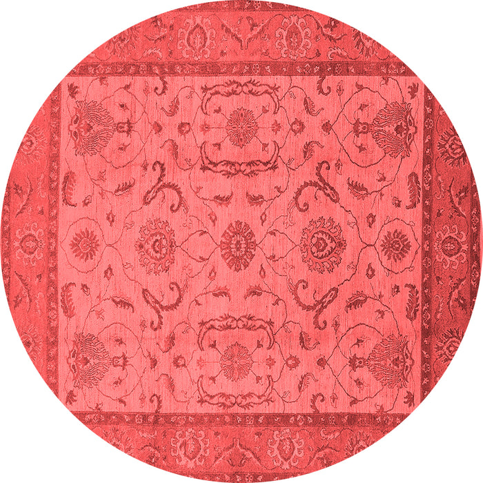 Machine Washable Oriental Red Traditional Rug, wshurb609red