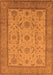 Machine Washable Oriental Orange Traditional Area Rugs, wshurb609org
