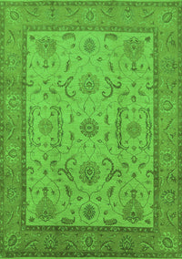 Oriental Green Traditional Rug, urb609grn