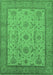 Oriental Emerald Green Traditional Rug, urb609emgrn