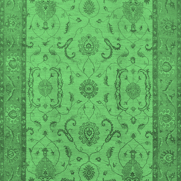 Oriental Emerald Green Traditional Rug, urb609emgrn