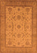 Oriental Orange Traditional Rug, urb609org