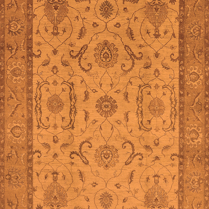 Oriental Orange Traditional Rug, urb609org