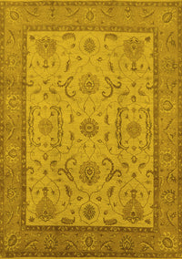 Oriental Yellow Traditional Rug, urb609yw