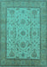 Oriental Turquoise Traditional Rug, urb609turq