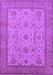 Machine Washable Oriental Purple Traditional Area Rugs, wshurb609pur