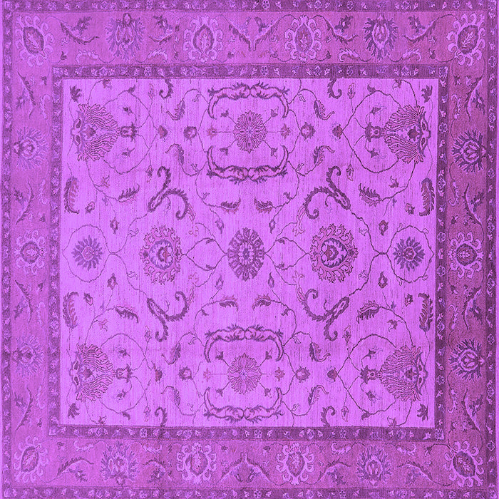 Square Oriental Purple Traditional Rug, urb609pur