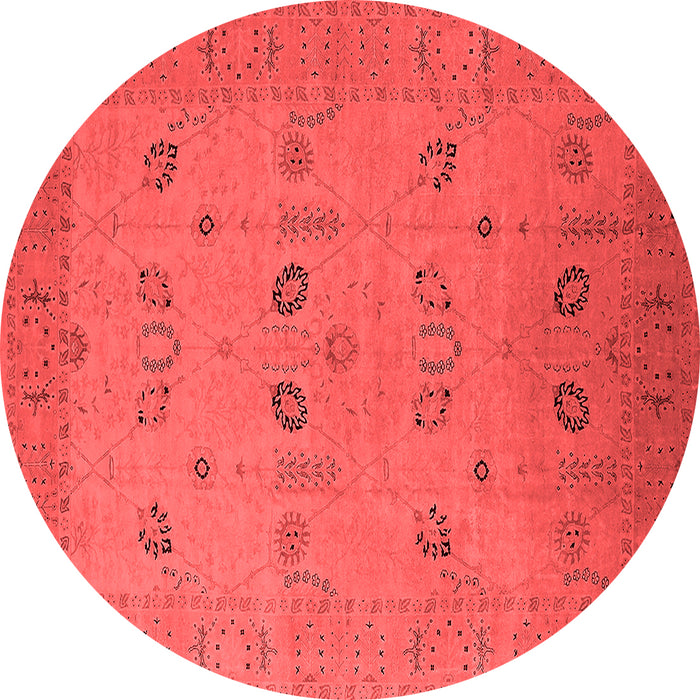 Machine Washable Oriental Red Traditional Rug, wshurb610red