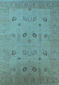 Oriental Light Blue Traditional Rug, urb610lblu