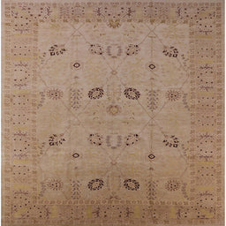 Square Machine Washable Industrial Modern Light Copper Gold Rug, wshurb610