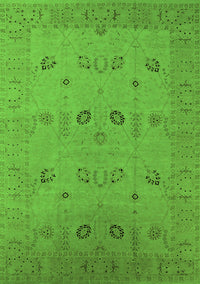 Oriental Green Traditional Rug, urb610grn