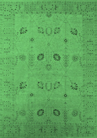 Oriental Emerald Green Traditional Rug, urb610emgrn