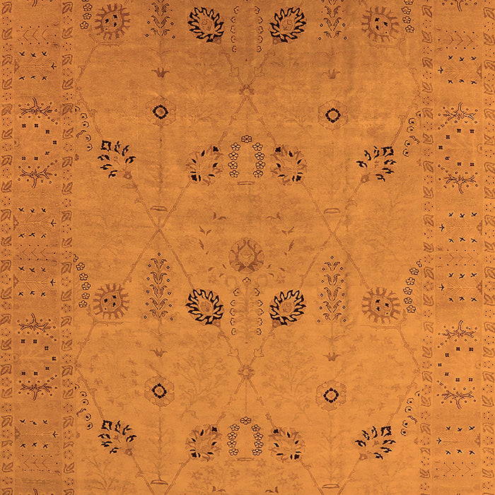 Oriental Orange Traditional Rug, urb610org