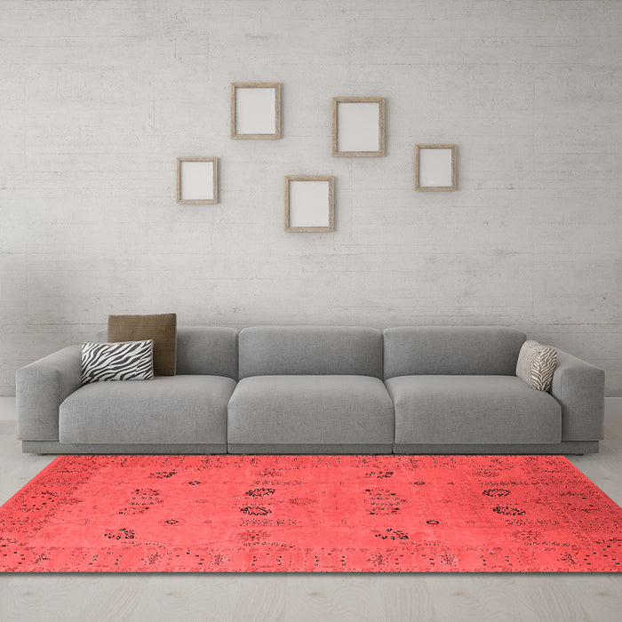 Traditional Red Washable Rugs