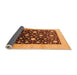 Sideview of Oriental Orange Traditional Rug, urb611org