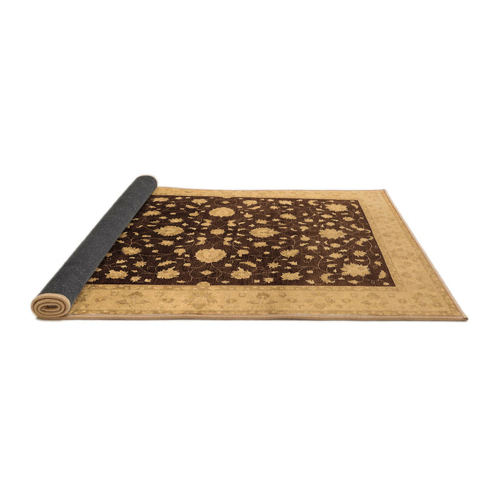 Sideview of Oriental Brown Traditional Rug, urb611brn