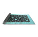 Sideview of Oriental Light Blue Traditional Rug, urb611lblu