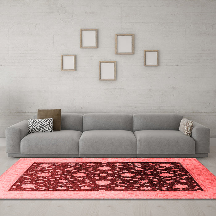 Traditional Red Washable Rugs