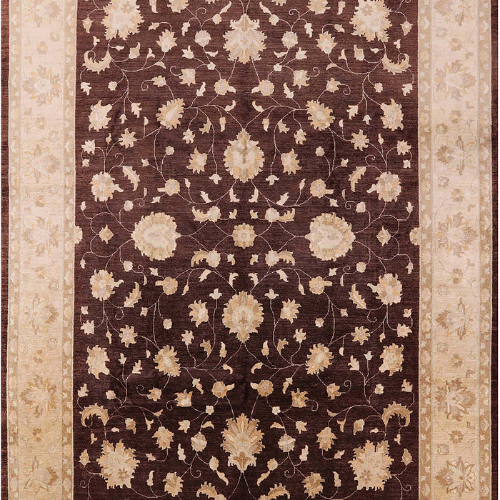 Mid-Century Modern Red Brown Oriental Rug, urb611