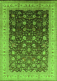 Oriental Green Traditional Rug, urb612grn