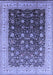 Machine Washable Oriental Blue Traditional Rug, wshurb612blu