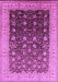 Machine Washable Oriental Purple Traditional Area Rugs, wshurb612pur