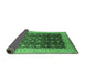 Sideview of Oriental Emerald Green Traditional Rug, urb612emgrn