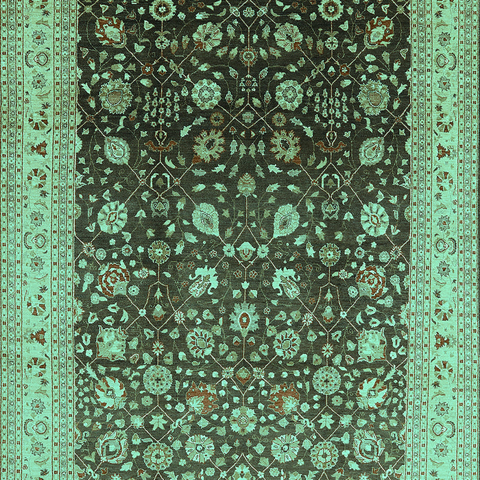 Oriental Turquoise Traditional Rug, urb612turq