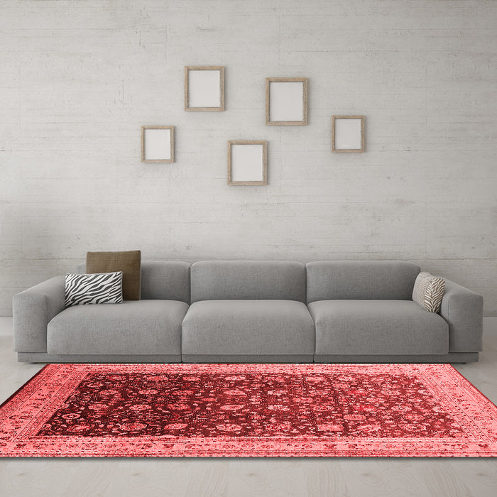 Traditional Red Washable Rugs