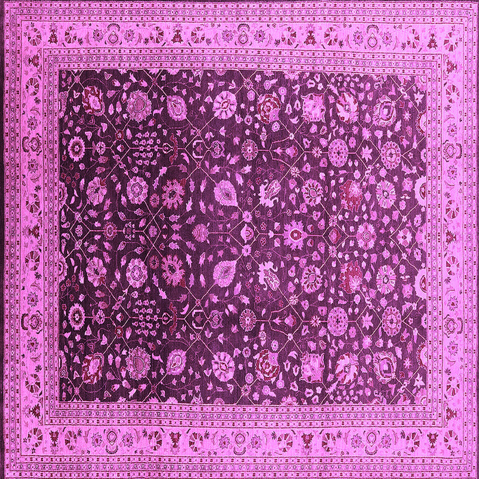 Square Oriental Purple Traditional Rug, urb612pur